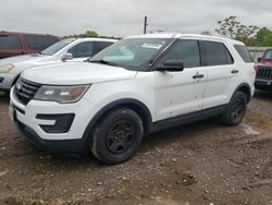 Salvage cars for sale at Hillsborough, NJ auction: 2017 Ford Explorer Police Interceptor