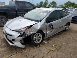 Salvage cars for sale from Copart Elgin, IL: 2016 Toyota Prius