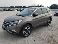 Salvage cars for sale at San Antonio, TX auction: 2016 Honda CR-V Touring