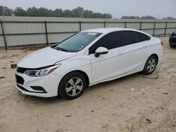 Salvage cars for sale at New Braunfels, TX auction: 2017 Chevrolet Cruze LS