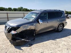 Salvage cars for sale at New Braunfels, TX auction: 2017 Nissan Armada SV
