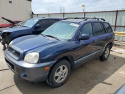 Salvage cars for sale from Copart Haslet, TX: 2004 Hyundai Santa FE GLS