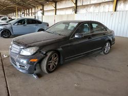 Mercedes-Benz c-Class salvage cars for sale: 2012 Mercedes-Benz C 300 4matic