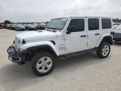 Salvage cars for sale at San Antonio, TX auction: 2021 Jeep Wrangler Unlimited Sahara