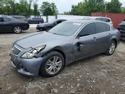 Salvage cars for sale at Baltimore, MD auction: 2011 Infiniti G37