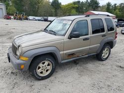Salvage cars for sale from Copart Mendon, MA: 2007 Jeep Liberty Sport