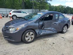 Salvage cars for sale from Copart Knightdale, NC: 2015 Honda Civic LX