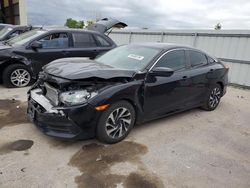 Salvage cars for sale at Kansas City, KS auction: 2018 Honda Civic LX