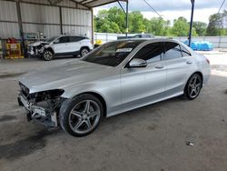 Salvage cars for sale from Copart Cartersville, GA: 2016 Mercedes-Benz C 300 4matic