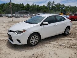 Salvage cars for sale from Copart Midway, FL: 2016 Toyota Corolla L