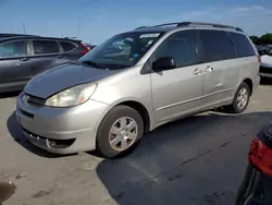 Salvage cars for sale at Grand Prairie, TX auction: 2005 Toyota Sienna CE