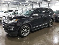 Salvage cars for sale at Ham Lake, MN auction: 2017 Ford Explorer Platinum