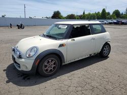 Salvage cars for sale from Copart Portland, OR: 2012 Mini Cooper