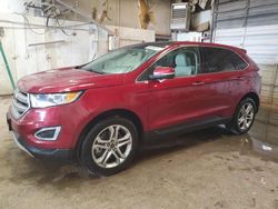 Salvage cars for sale at Casper, WY auction: 2017 Ford Edge Titanium