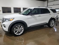 Salvage cars for sale from Copart Blaine, MN: 2022 Ford Explorer Platinum