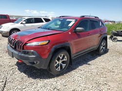 Jeep Cherokee salvage cars for sale: 2015 Jeep Cherokee Trailhawk