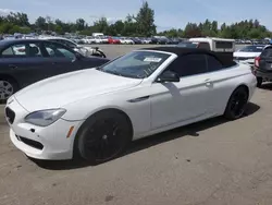 Salvage cars for sale at Woodburn, OR auction: 2012 BMW 650 I