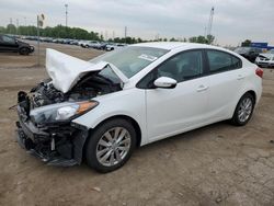Salvage cars for sale from Copart Woodhaven, MI: 2016 KIA Forte LX