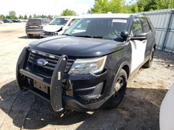 Salvage cars for sale from Copart Elgin, IL: 2016 Ford Explorer Police Interceptor