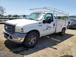 Salvage cars for sale from Copart San Martin, CA: 2005 Ford F350 SRW Super Duty