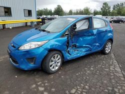 Salvage cars for sale at Portland, OR auction: 2012 Ford Fiesta SE