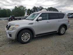 Salvage cars for sale at Loganville, GA auction: 2017 Nissan Armada SV