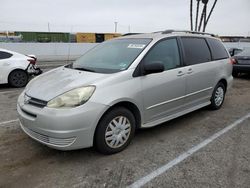 Salvage cars for sale from Copart Van Nuys, CA: 2004 Toyota Sienna CE