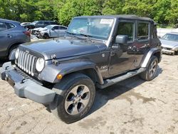 Vehiculos salvage en venta de Copart -no: 2017 Jeep Wrangler Unlimited Sahara