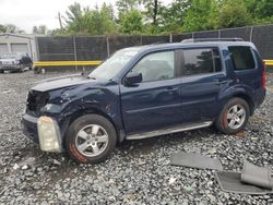Salvage cars for sale at Waldorf, MD auction: 2011 Honda Pilot EX