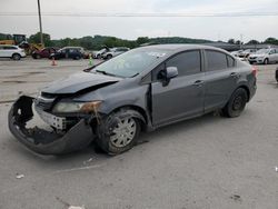 Honda salvage cars for sale: 2012 Honda Civic LX