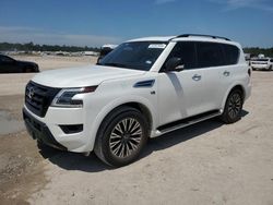 Salvage cars for sale at Houston, TX auction: 2021 Nissan Armada SL
