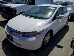 Salvage cars for sale from Copart Martinez, CA: 2012 Honda Civic Hybrid L