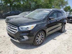 Salvage cars for sale at Cicero, IN auction: 2017 Ford Escape Titanium