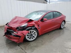 Salvage cars for sale at Ellenwood, GA auction: 2022 Tesla Model 3