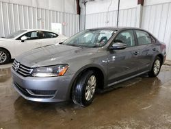 Salvage cars for sale from Copart Franklin, WI: 2012 Volkswagen Passat S