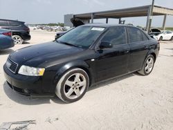 Salvage cars for sale at West Palm Beach, FL auction: 2004 Audi A4 1.8T Quattro