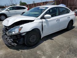 Salvage cars for sale from Copart Wilmington, CA: 2016 Nissan Sentra S