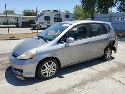 Salvage cars for sale at Sacramento, CA auction: 2007 Honda FIT S