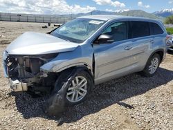 Salvage cars for sale at Magna, UT auction: 2016 Toyota Highlander LE