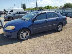 Salvage cars for sale at Miami, FL auction: 2005 Toyota Corolla CE