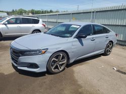 Salvage cars for sale at Pennsburg, PA auction: 2022 Honda Accord Sport