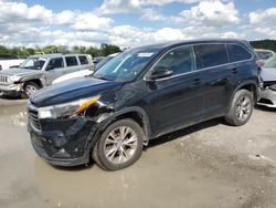 Toyota Highlander salvage cars for sale: 2014 Toyota Highlander XLE