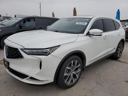 Salvage cars for sale at Grand Prairie, TX auction: 2022 Acura MDX Technology