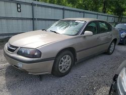 Chevrolet Impala Vehiculos salvage en venta: 2001 Chevrolet Impala