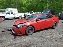 Salvage cars for sale from Copart East Granby, CT: 2016 Toyota Corolla L