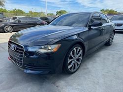 Salvage cars for sale at Miami, FL auction: 2014 Audi A6 Premium Plus