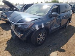 Salvage cars for sale from Copart Elgin, IL: 2016 Honda Pilot EXL