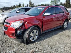Salvage cars for sale from Copart Graham, WA: 2015 Chevrolet Equinox LTZ