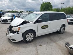 Salvage cars for sale at Indianapolis, IN auction: 2018 Dodge Grand Caravan SE