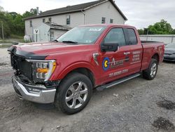 Salvage cars for sale at York Haven, PA auction: 2021 Ford F150 Super Cab